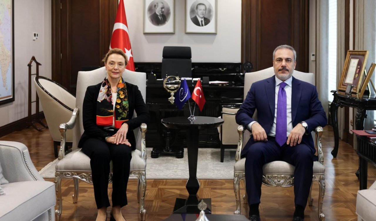 Bakan Fidan Avrupa Konseyi Genel Sekreteri ile görüştü