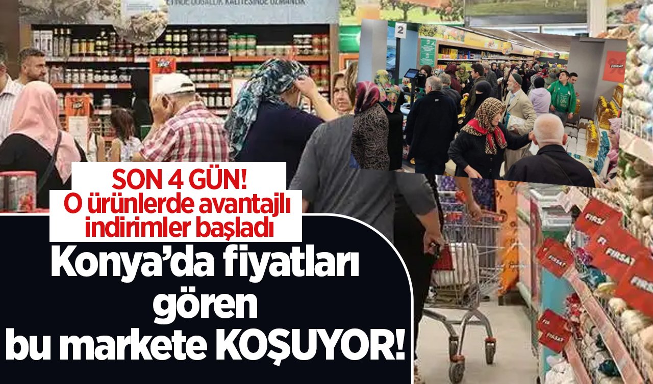 Konya’da fiyatları gören bu markete koşuyor! O ürünlerde avantajlı indirimler başladı: SON 4 GÜN! 5 LT Ayçiçek yağı 149.80 TL, 1 KG Çay 98.80 TL.. 