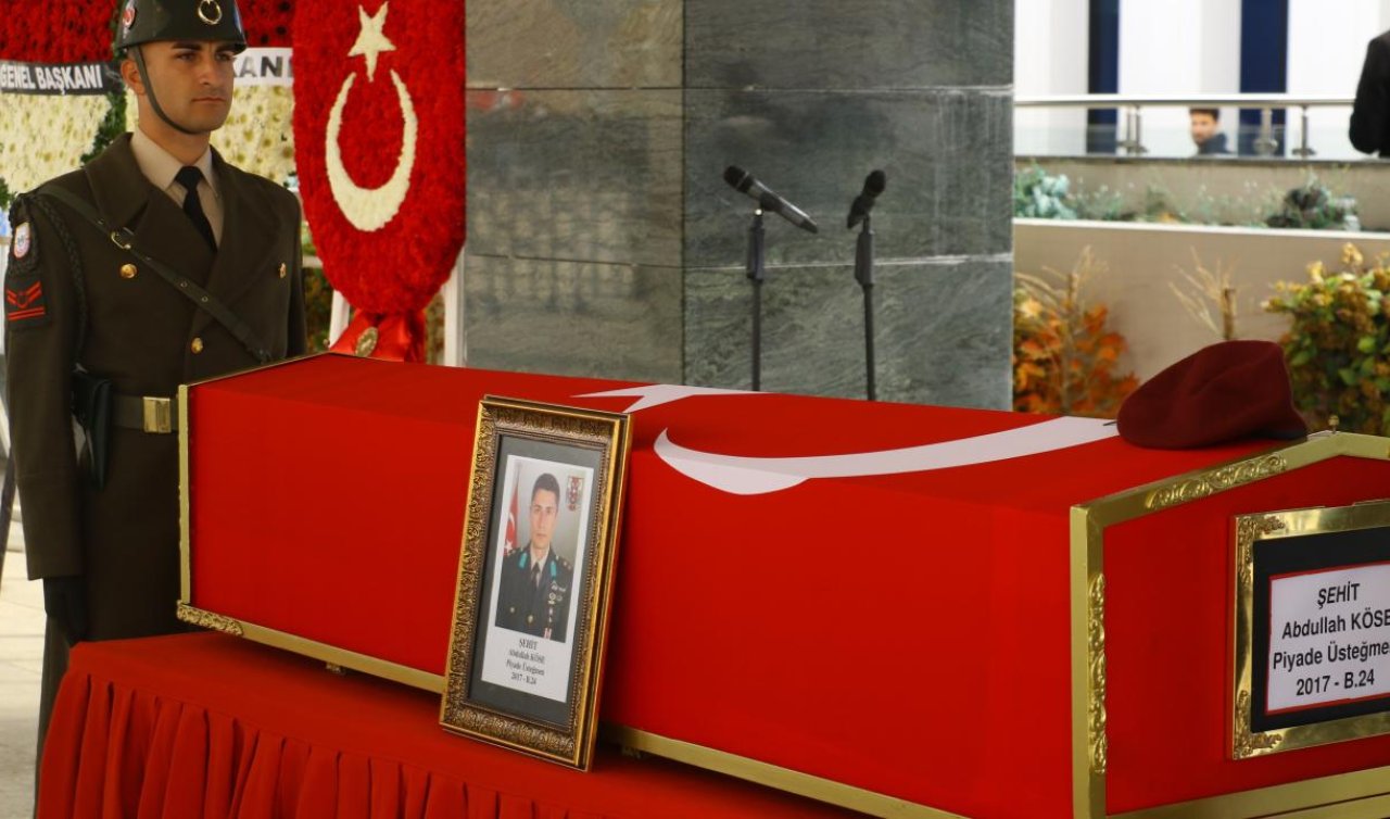 Şehit Abdullah Köse son yolculuğuna uğurlandı