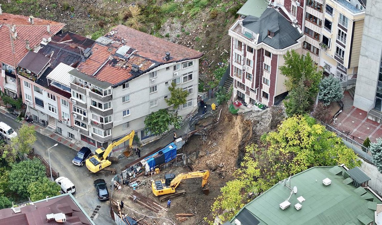 Toprak kayması sebebiyle 2 bina boşaltıldı!