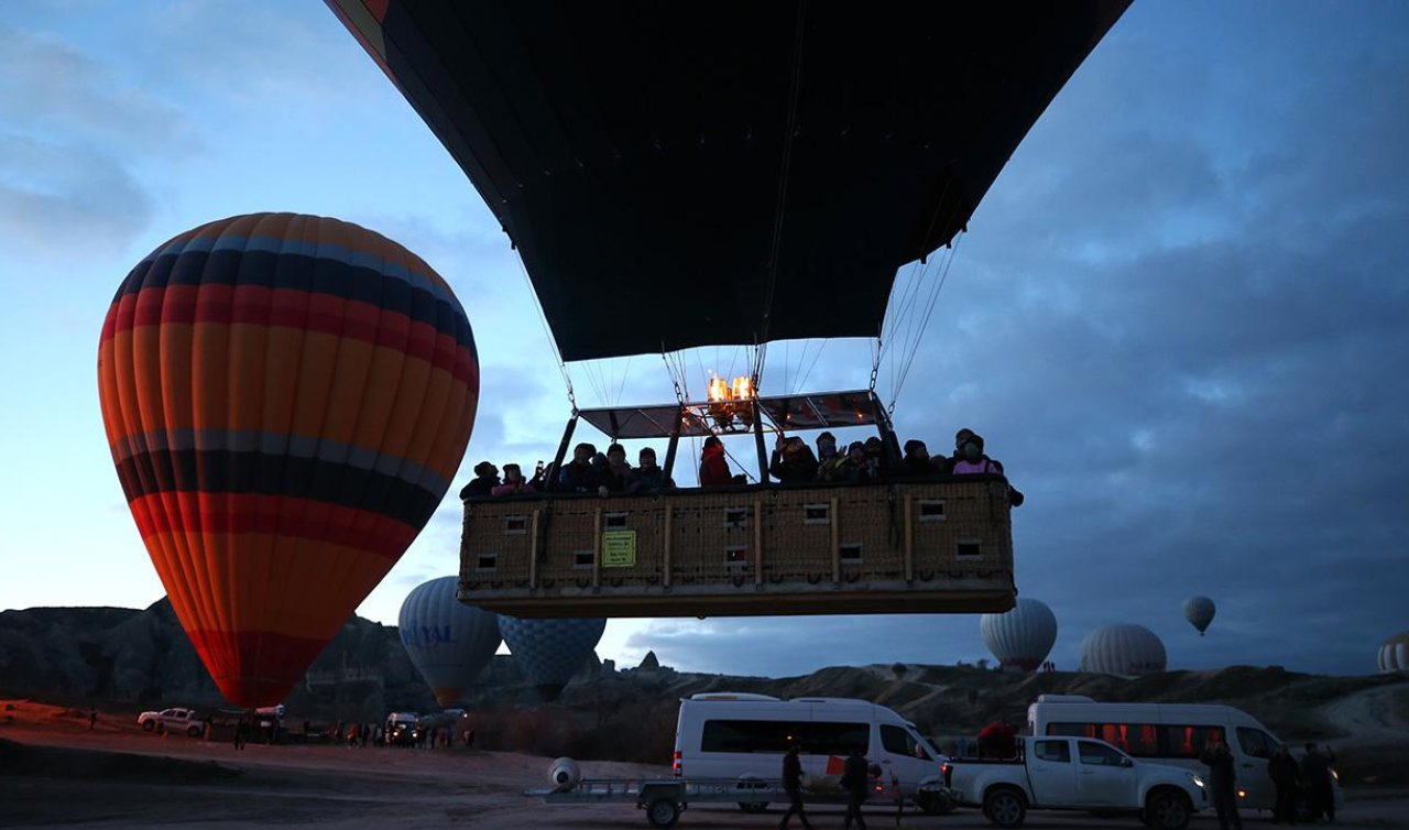  Kapadokya’da Balon turu 12 gün aranın ardından yeniden yapıldı