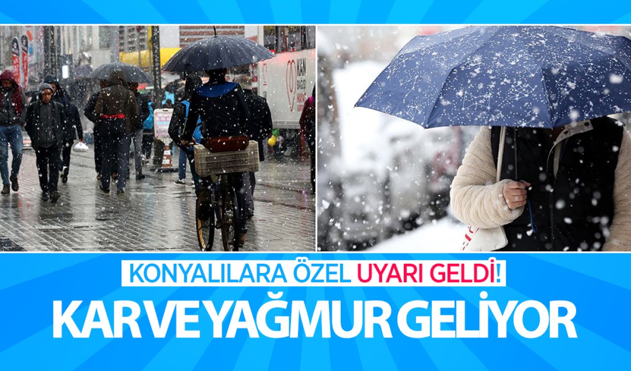 Konyalılar özel olarak uyarıldı! Pazar günü dışarı çıkarken dikkat
