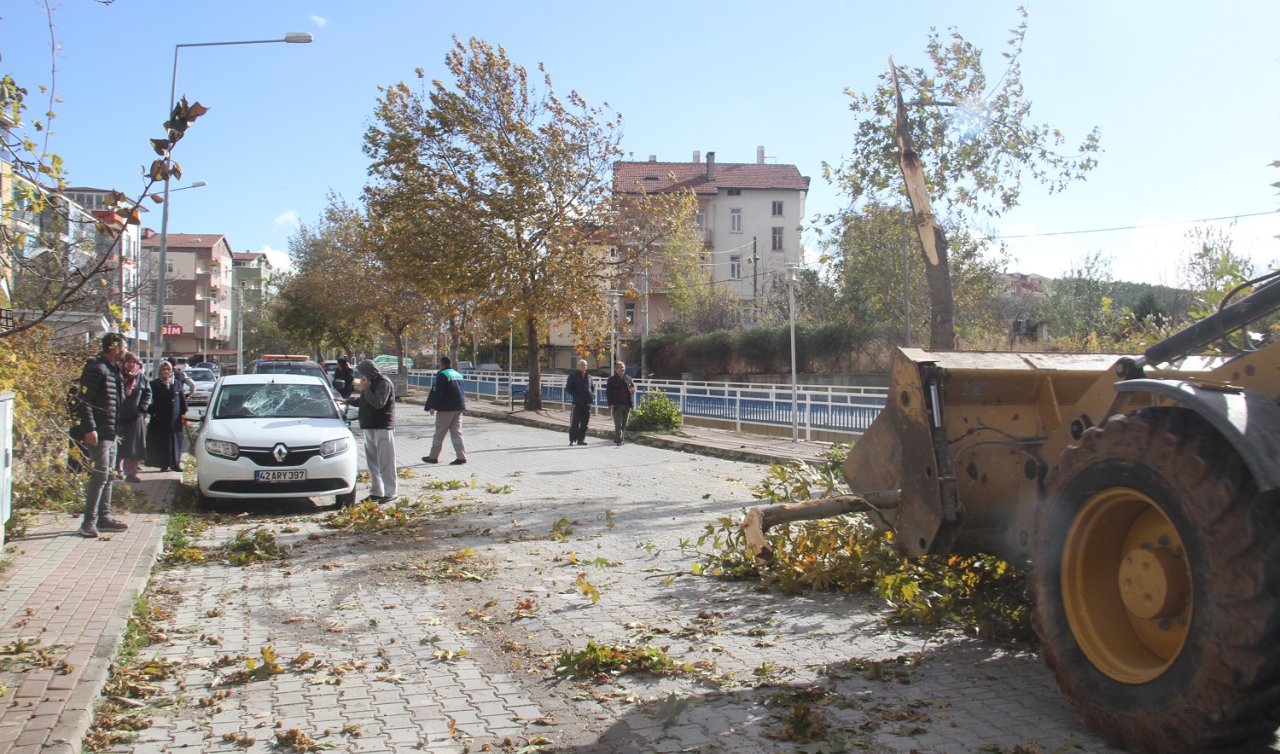 Beyşehir’de şiddetli fırtına hayatı olumsuz etkiliyor
