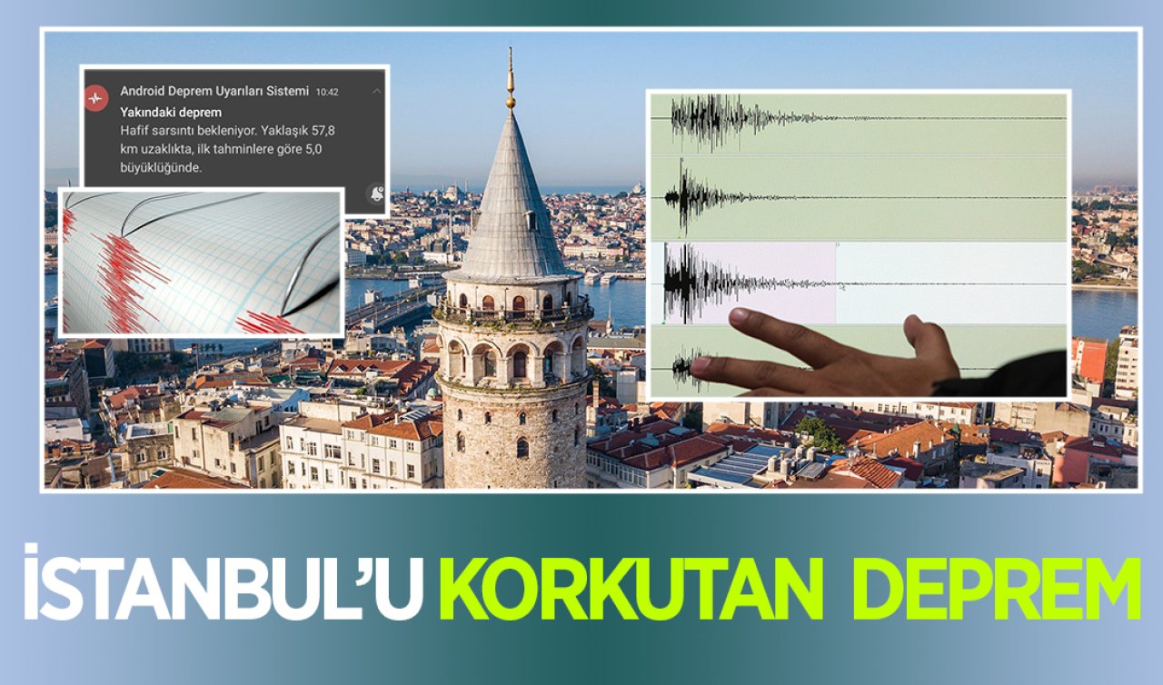  Son dakika... İstanbul’da deprem
