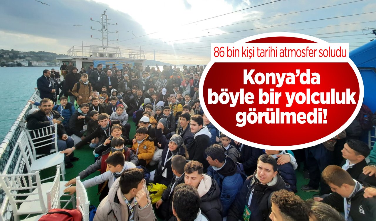 Konya’da böyle bir yolculuk görülmedi!  86 bin kişi tarihi atmosferi soludu: DOLU DOLU PROJE!