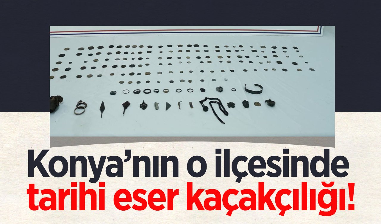 Konya’nın o ilçesinde tarihi eser kaçakçılığı: 136 sikke ele geçirildi