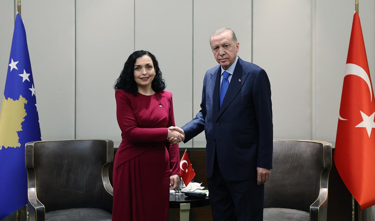  Cumhurbaşkanı Erdoğan Kosovalı mevkidaşı ile görüştü