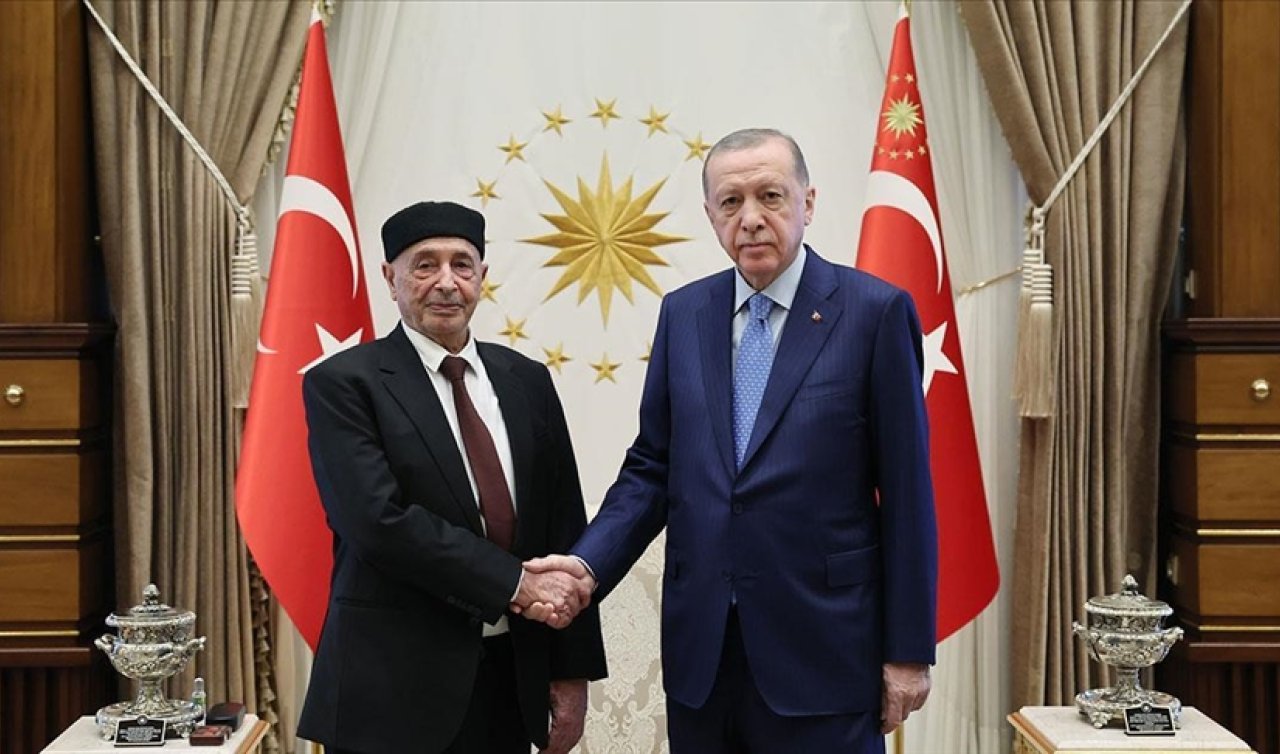 Cumhurbaşkanı Erdoğan, Libya Temsilciler Meclisi Başkanı Salih’i kabul etti