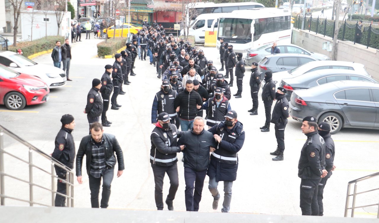 Kafes-18 operasyonunda şüpheliler adliyede