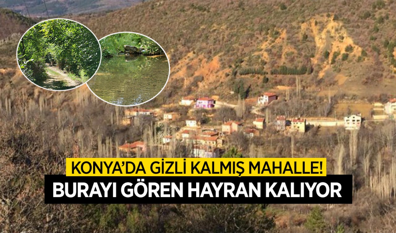 Konya’daki bu mahalle gizli kalmış bir cennet! Burayı gören burada yaşamak istiyor