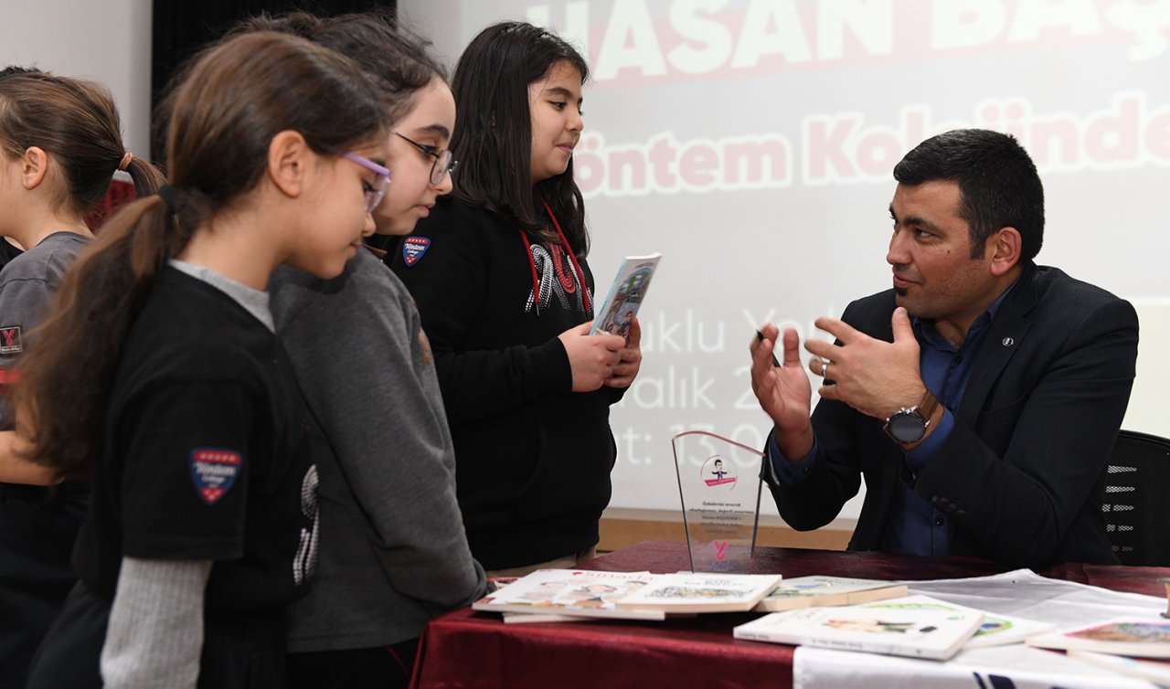 Yöntem Kolejinde  Yazar Hasan Başdemir öğrencilerle buluştu
