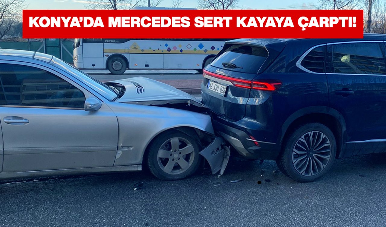 Konya’da Togg kazaya karıştı! Aldığı hasar herkesi şaşırttı