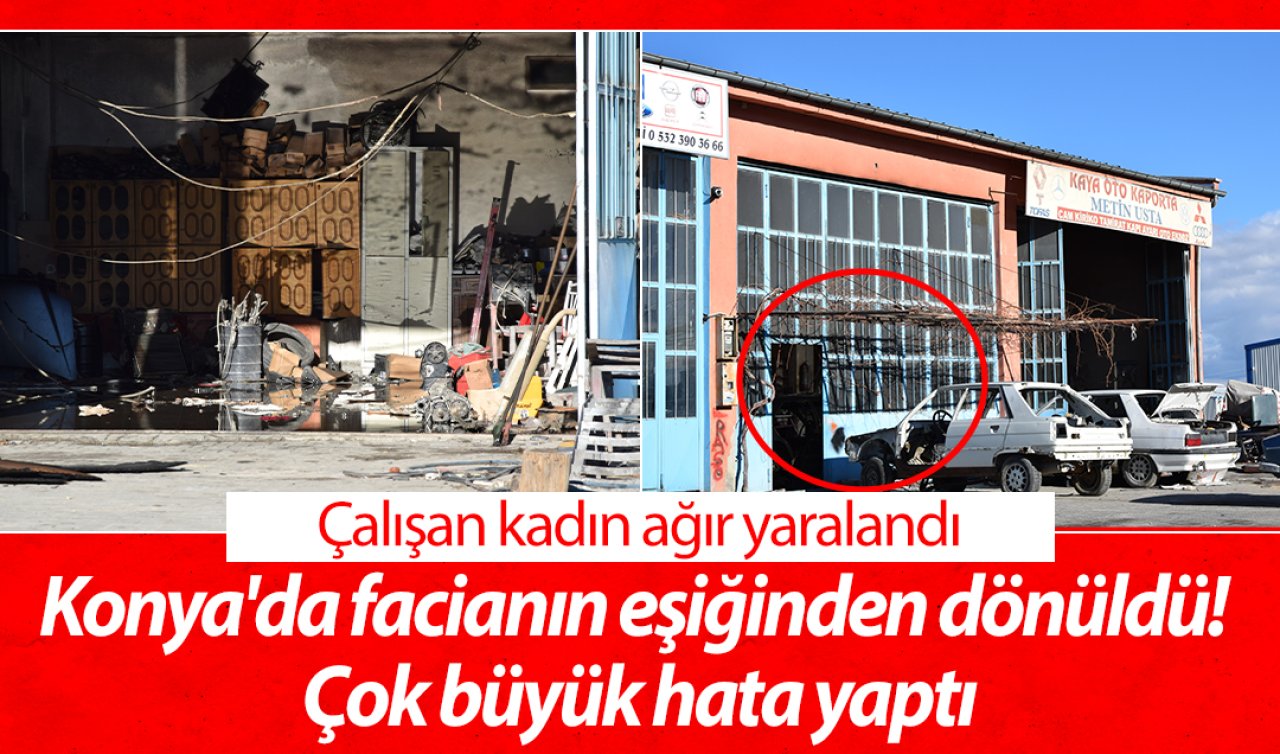 Konya’da facianın eşiğinden dönüldü! Çok büyük hata yaptı: Soba patladı! 1 kişi ağır yaralandı