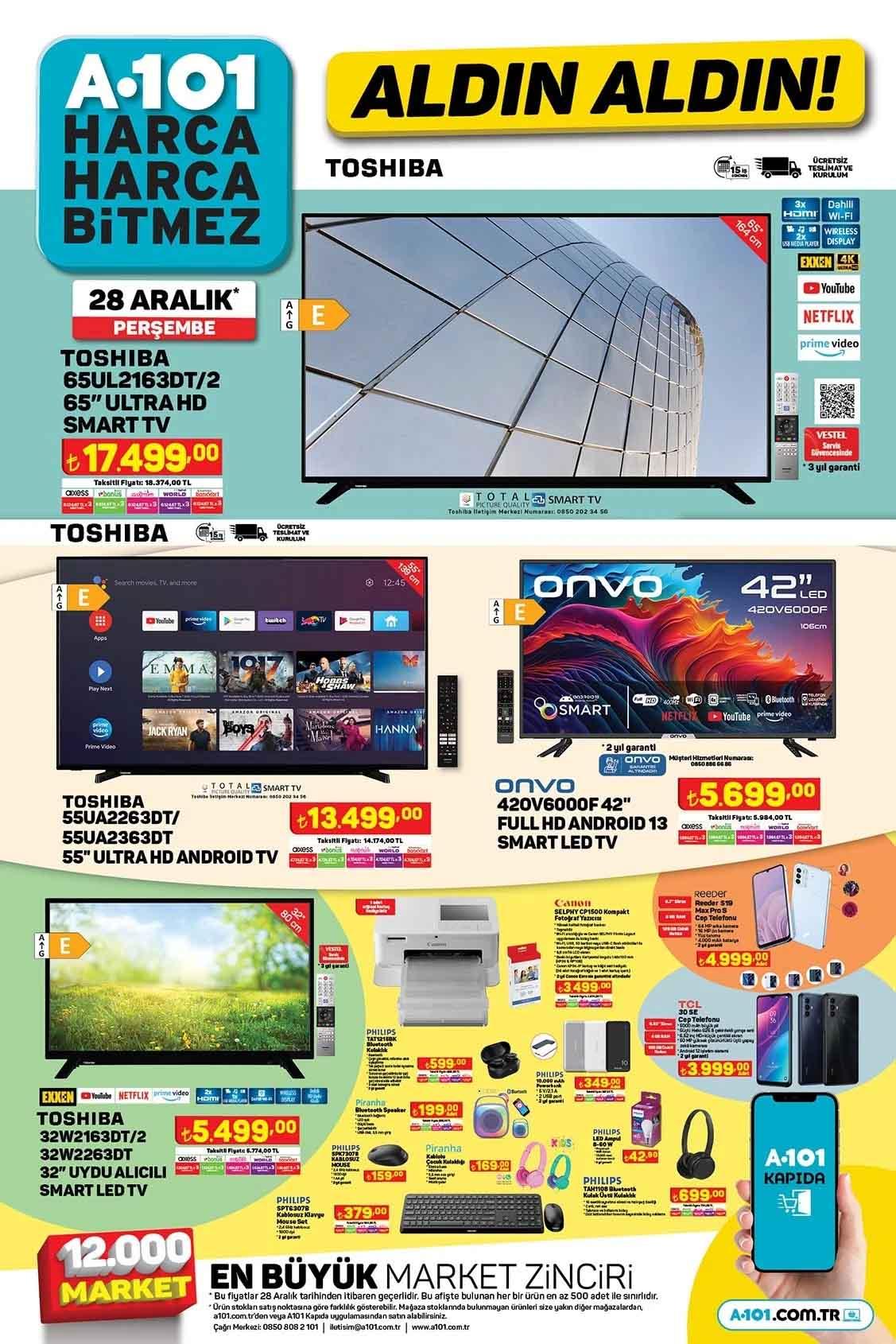 A101 28 Aralık 2023 Perşembe Katalogu