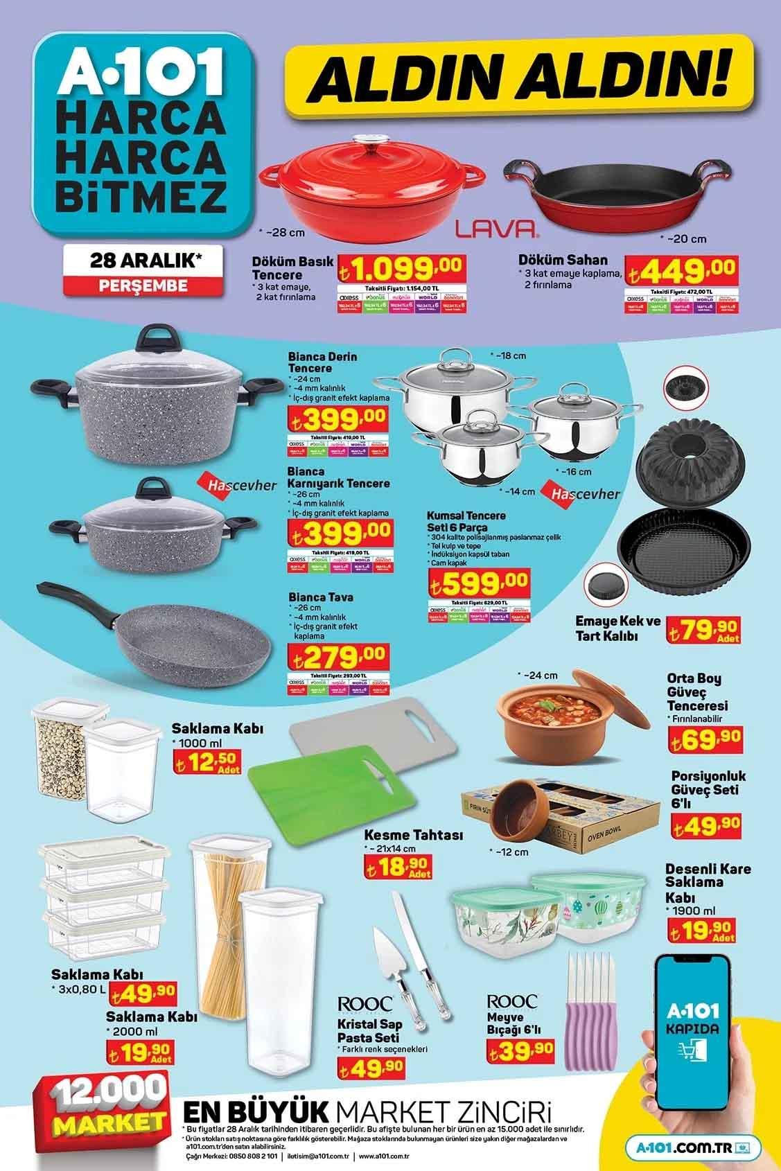 A101 28 Aralık 2023 Perşembe Katalogu