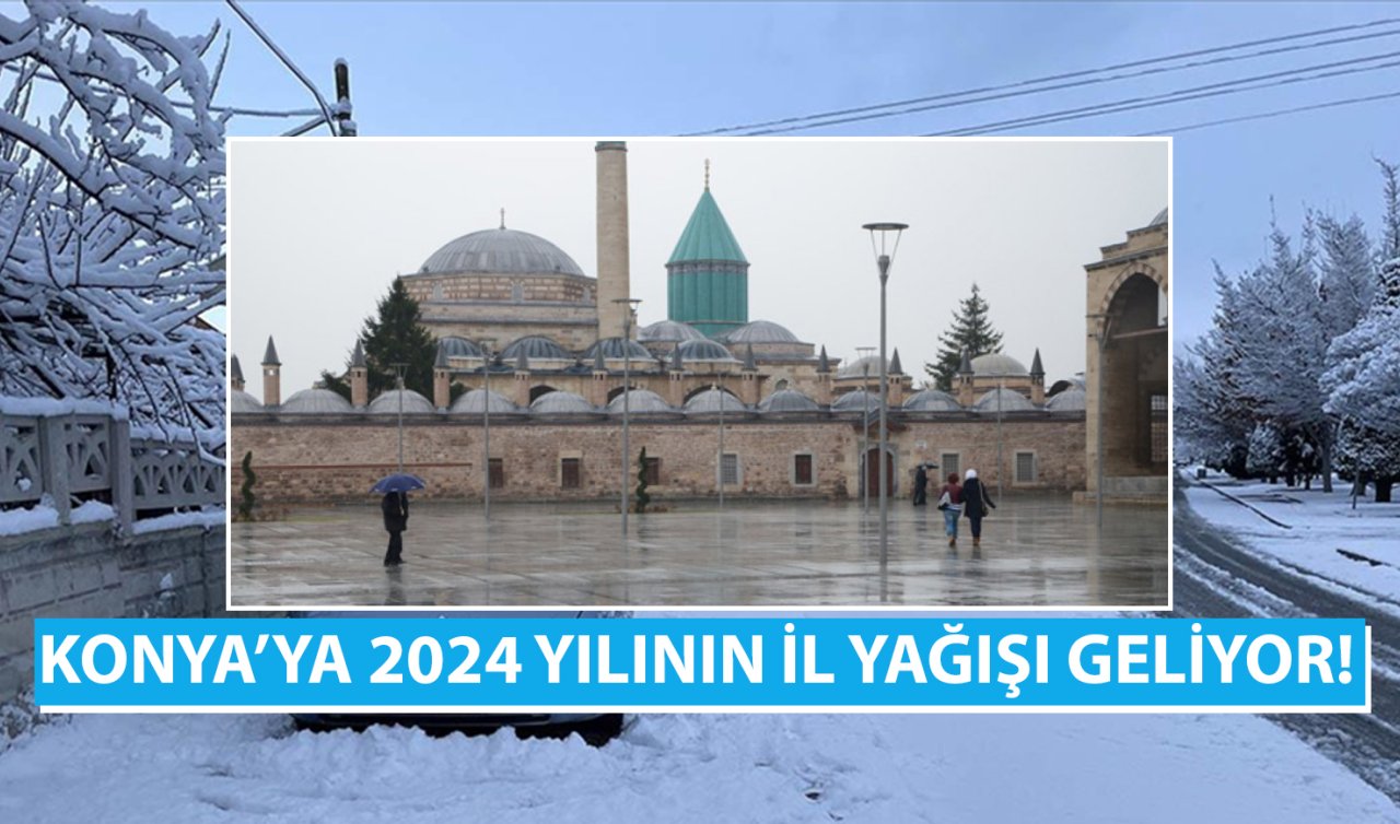 Konya’ya 2024 yılının il yağmuru bu akşam yağacak! Yağmurdan sonra kar var