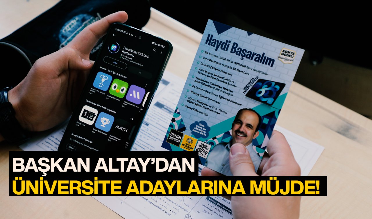 Başkan Altay müjdeyi verdi! Üniversite adaylarına eğitim desteği 