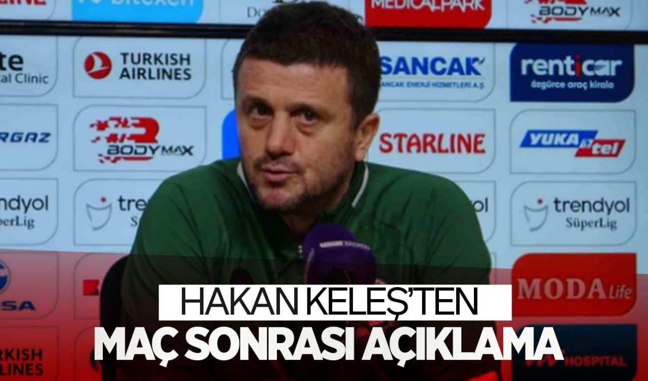 Konyaspor Teknik Direktörü Keleş’ten maç sonrası açıklama