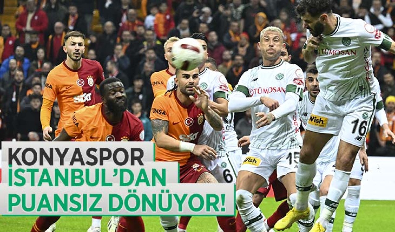 Konyaspor, Galatasaray’a 3-0 mağlup oldu