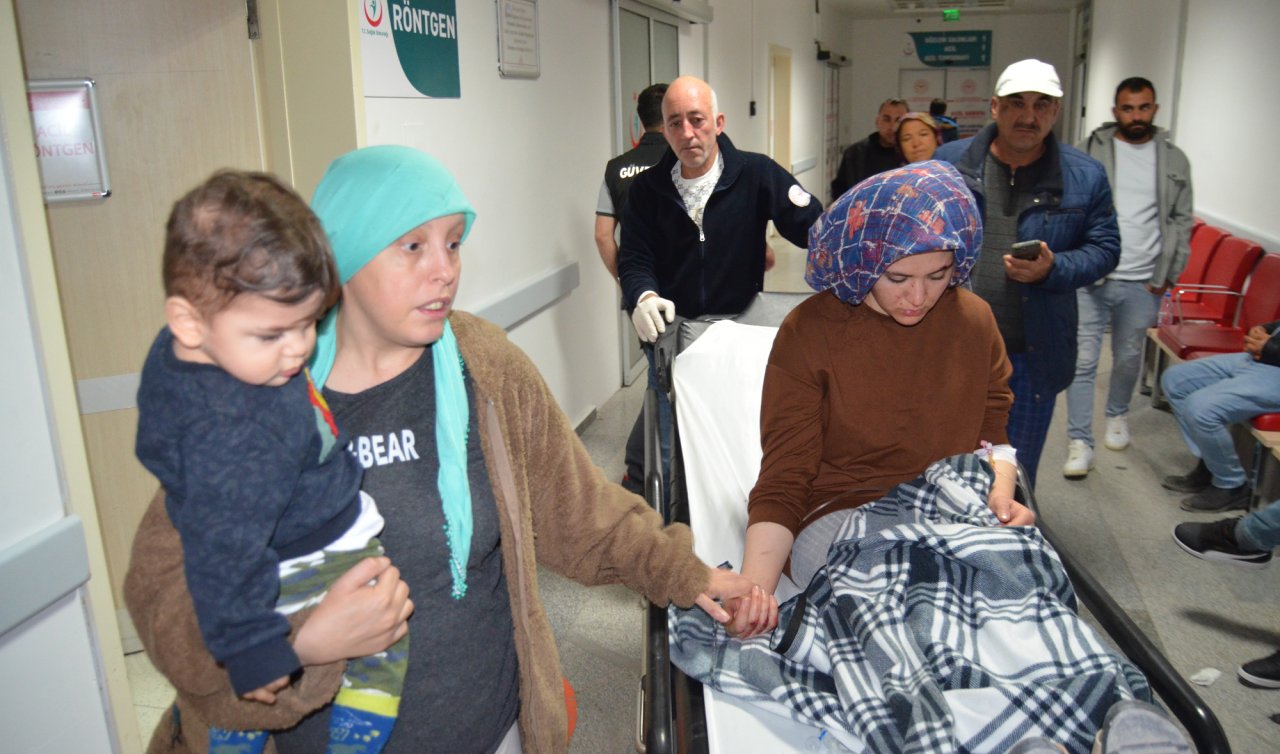 Bıçaklı saldırgan kucağında çocuğu olan kadını yaraladı! Sonra telefonunu gasbetti