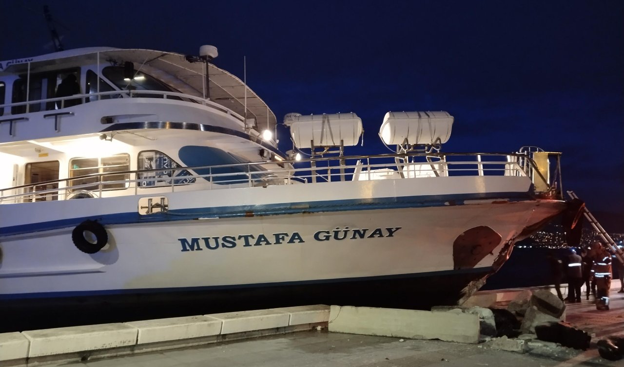 Kaptanın kontrolünden çıkan yolcu gemisi kıyıya çıktı