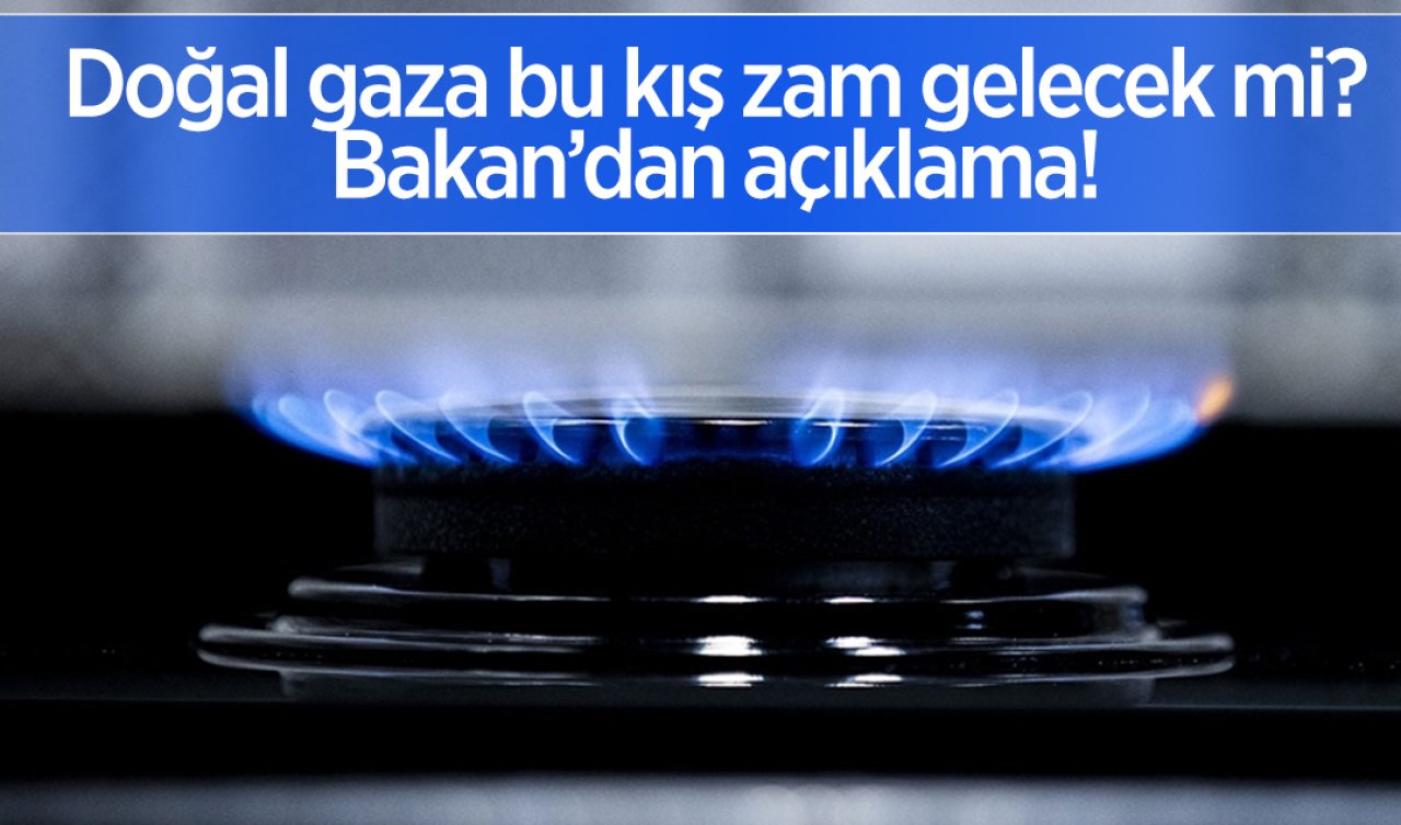 Doğal gaza bu kış zam gelecek mi? Bakan’dan açıklama
