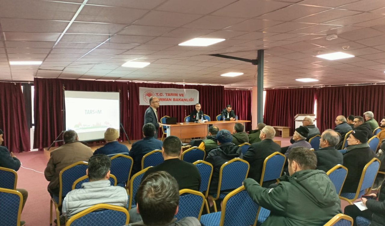 Hüyük’te çilek üreticileri eğitim toplantısı yapıldı