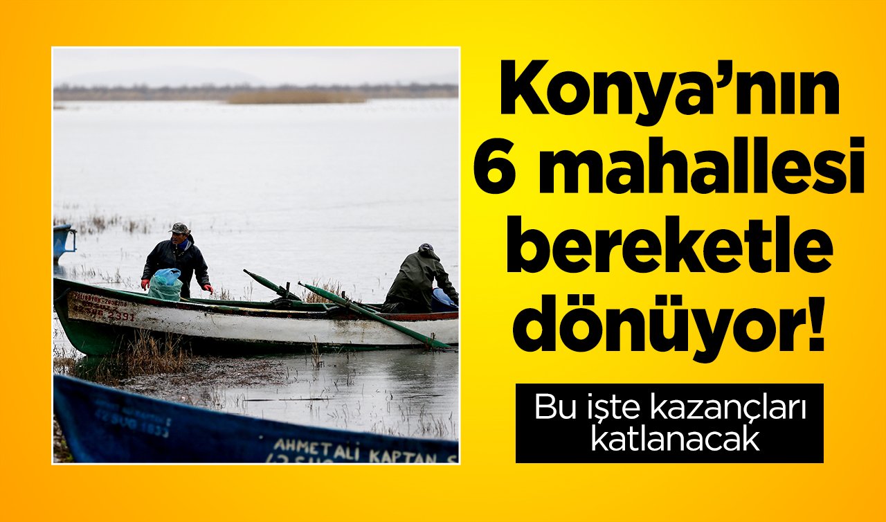 Konya’nın 6 mahallesi bereketle dönüyor! Sular yeniden yükseldi: Bu işte kazançları katlanacak