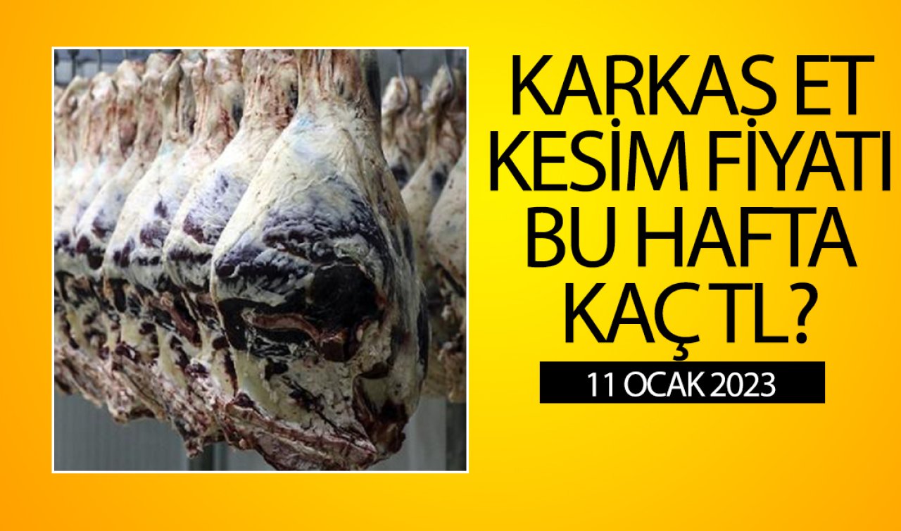Karkas et kesim fiyatları belli oldu! Bu haftayı kaç liradan kapattı?