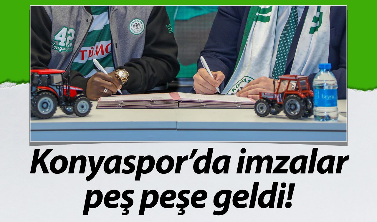 Konyaspor’da imzalar peş peşe geldi! 