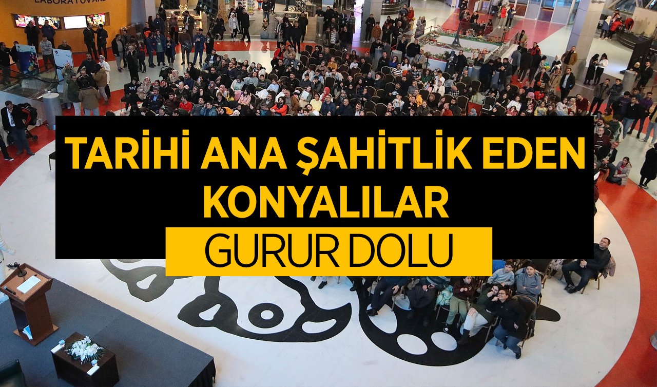 Türkiye’nin ilk insanlı uzay yolculuğu Konya Bilim Merkezi’nde heyecanla takip edildi