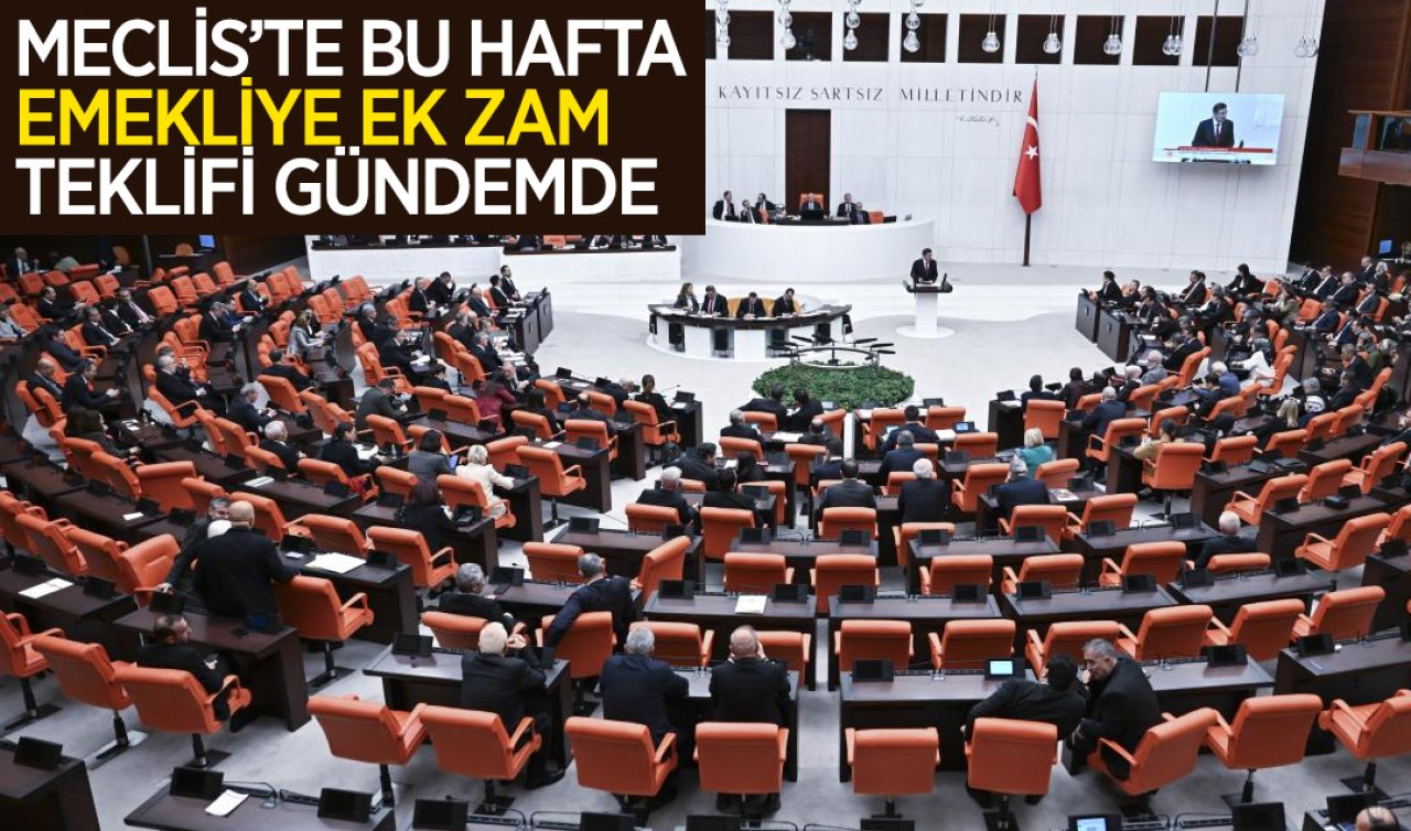 Meclis’te bu hafta emekliye ek zam teklifi gündemde