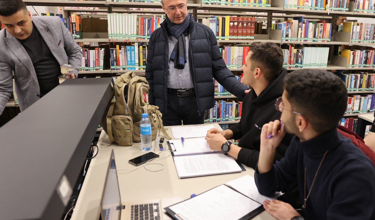 Başkan Pekyatırmacı final sınavlarına hazırlanan öğrencileri ziyaret etti 