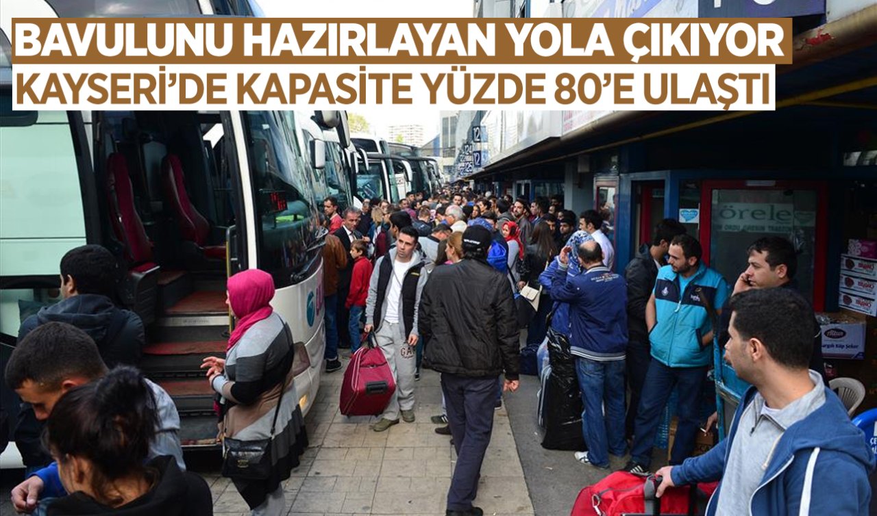 Bavulunu hazırlayan yola çıkıyor! Kayseri’de kapasite yüzde 80’e ulaştı