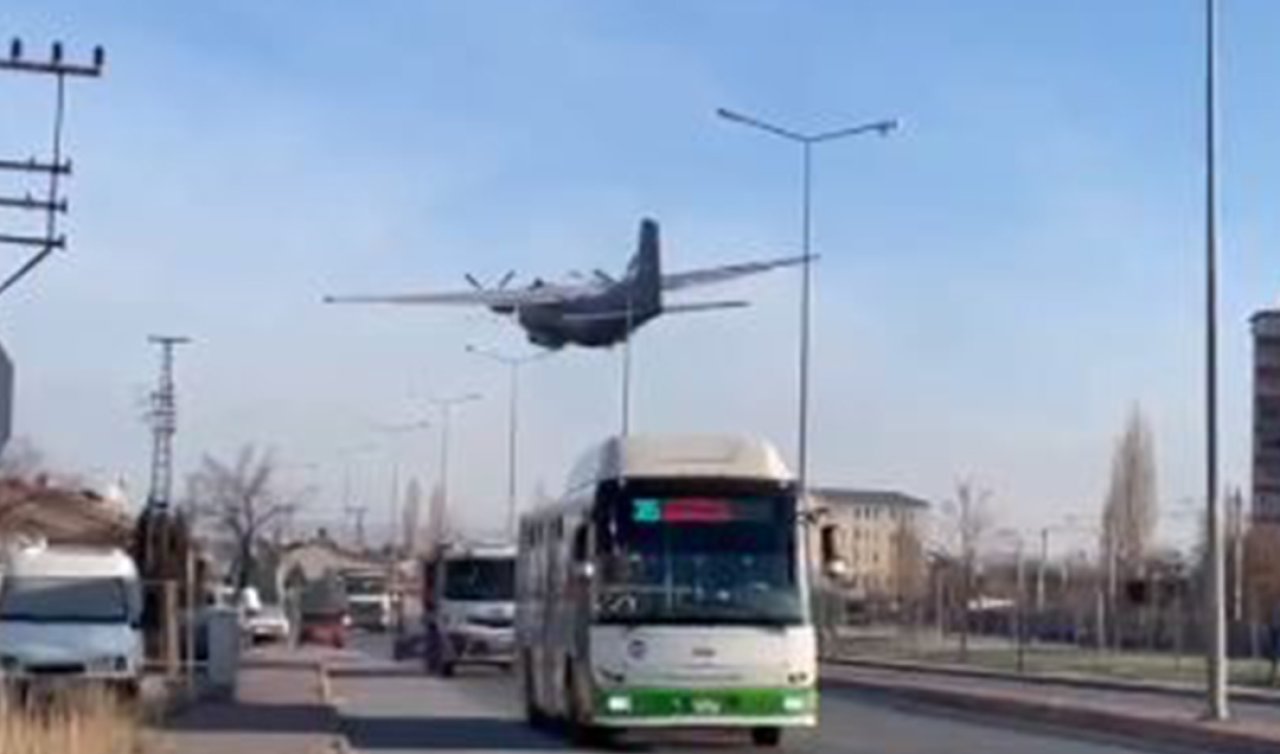 Kayseri’de arızalanan askeri uçak zorunlu iniş yaptı