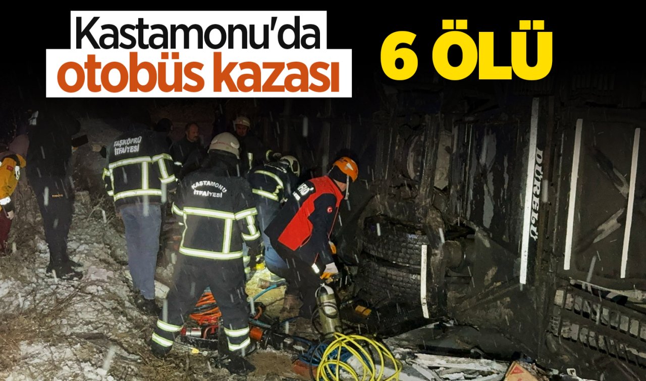 Kastamonu’da otobüs kazası! Çok sayıda can kaybı var