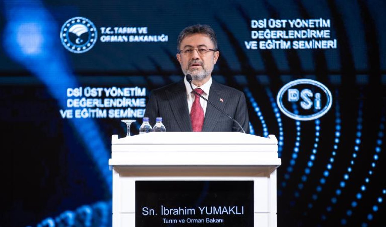 Bakan Yumaklı: Bu yıl 527 su ve sulama tesisini hizmete sunmayı hedefliyoruz