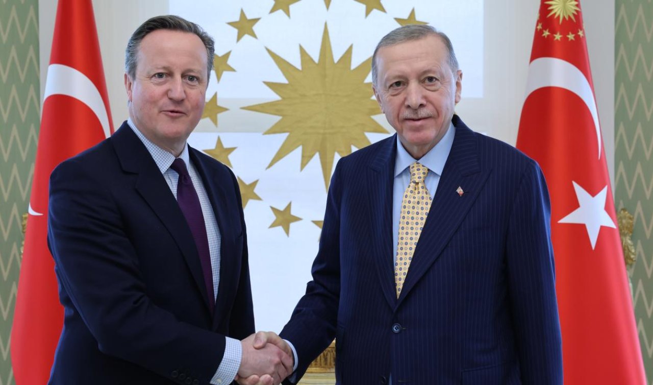 Cumhurbaşkanı Erdoğan İngiltere Dışişleri Bakanı Cameron’ı kabul etti