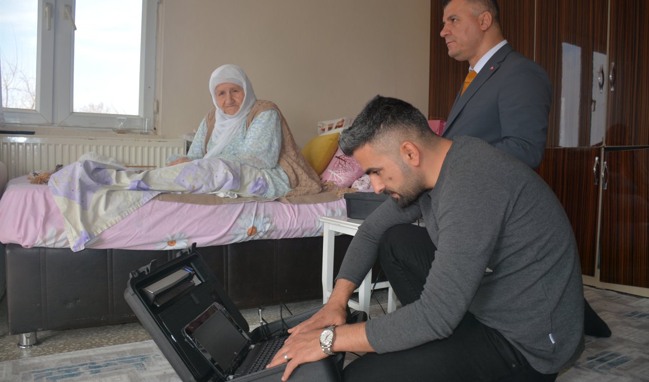 Engelli ve yaşlılar için Gezici Kayıt Terminali Sistemi