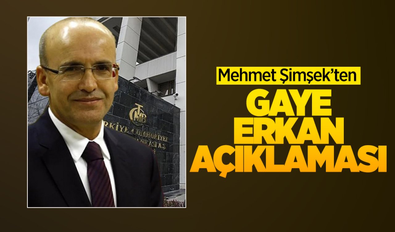  Mehmet Şimşek’ten Hafize Gaye Erkan’ın istifasına ilişkin açıklama