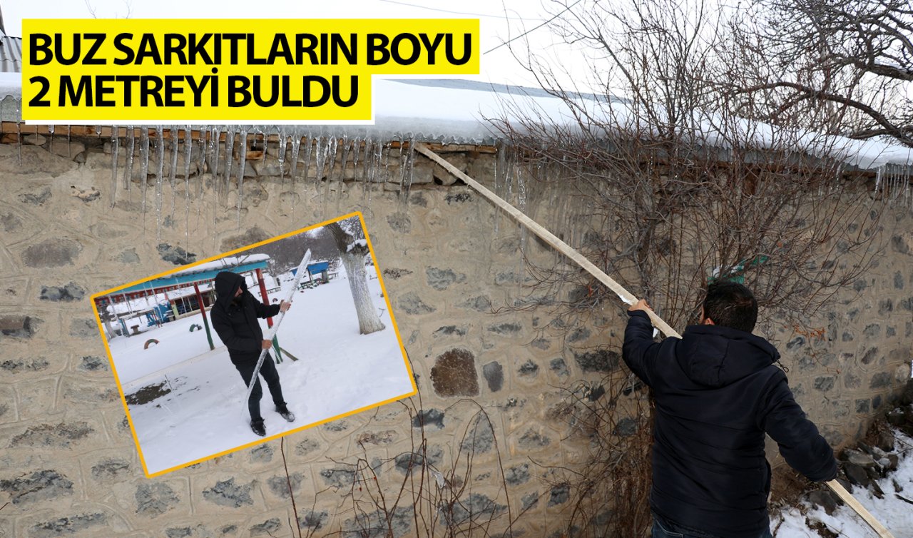Buz sarkıtlarının boyu 2 metreyi buldu! Konya’da bahar yaşanıyor ama Erzurum, Ardahan, Kars ve Tunceli dondu
