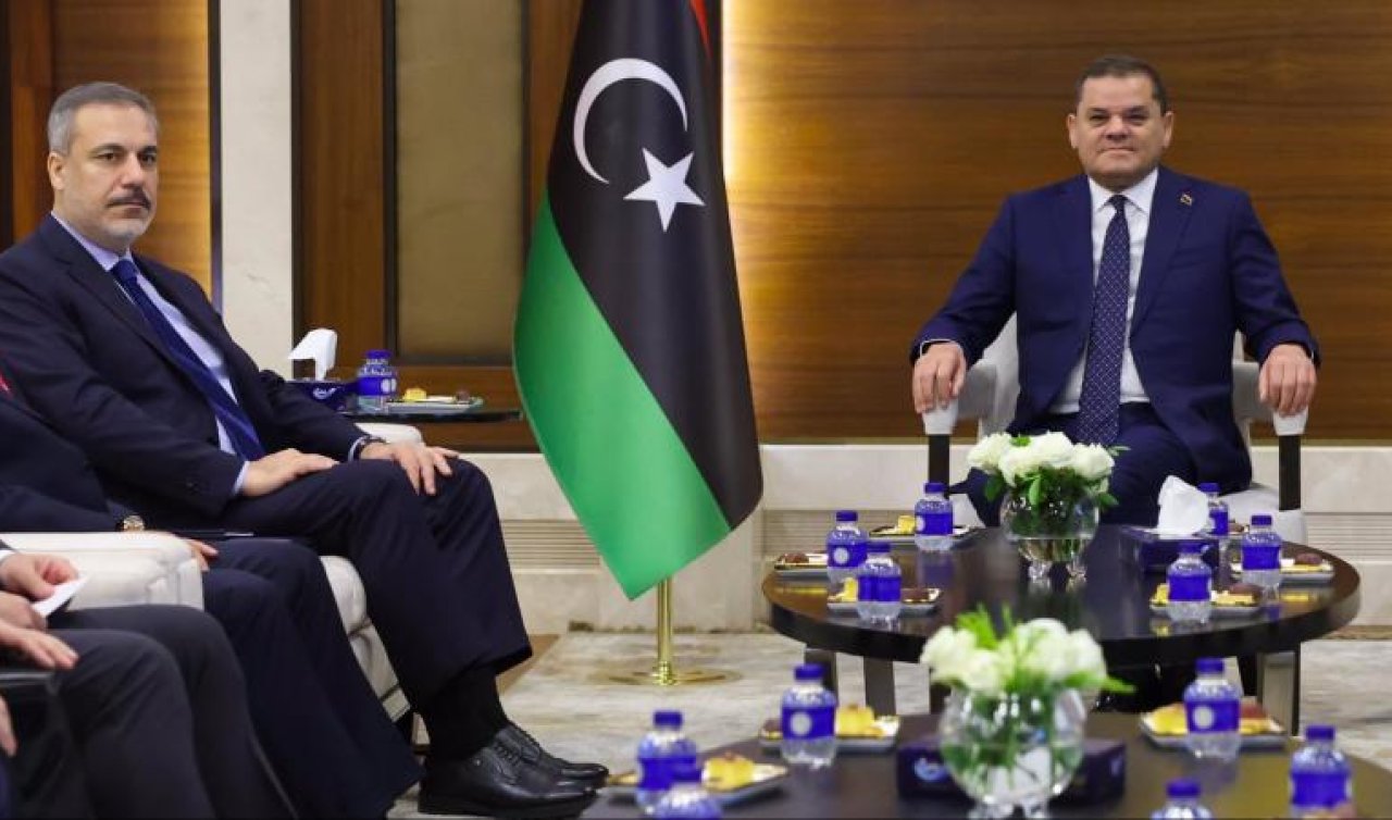 Bakan Fidan, Libya Başbakanı Dibeybe ile görüştü