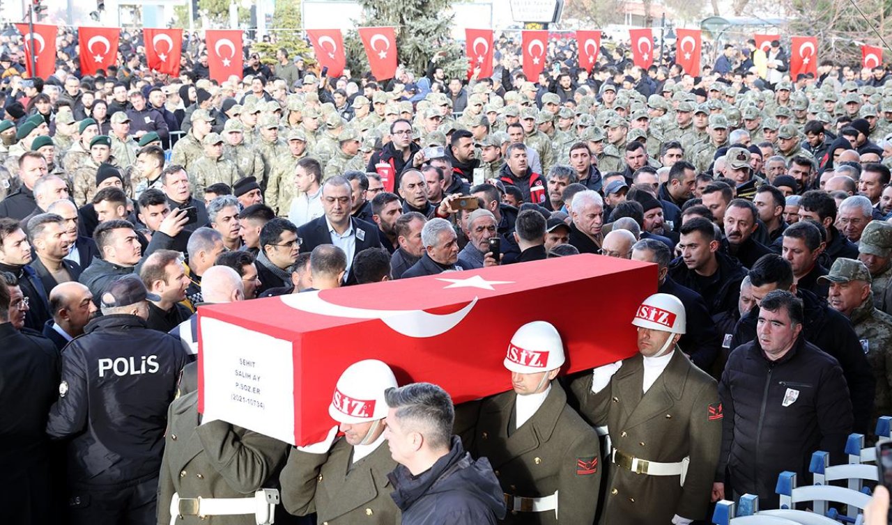  Pençe-Kilit şehidi Salih Ay son yolculuğuna uğurlandı