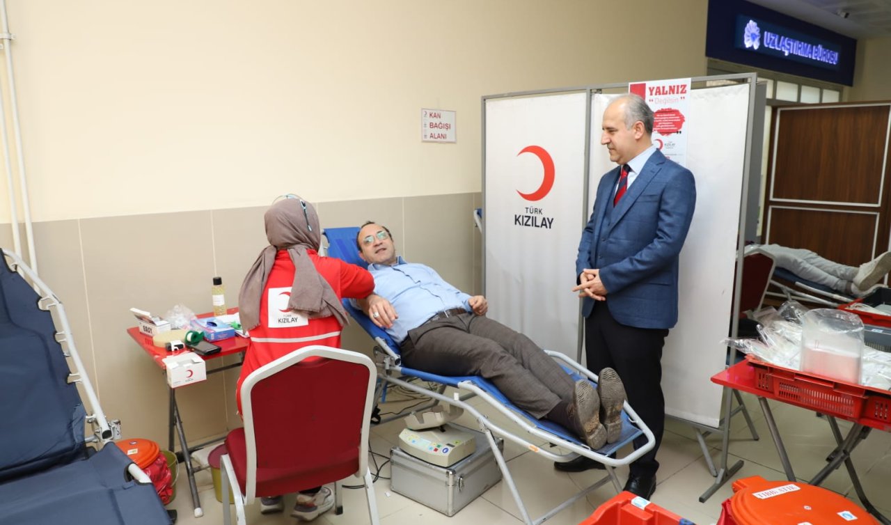 Konya Adliyesinde Kan Bağışı Kampanyası! “Kan bağışlamak hayattır’’