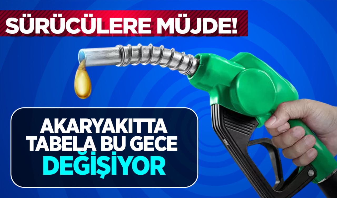 Zam değil indirim geliyor! Akaryakıtta tabela bu gece yarısından itibaren değişiyor! 