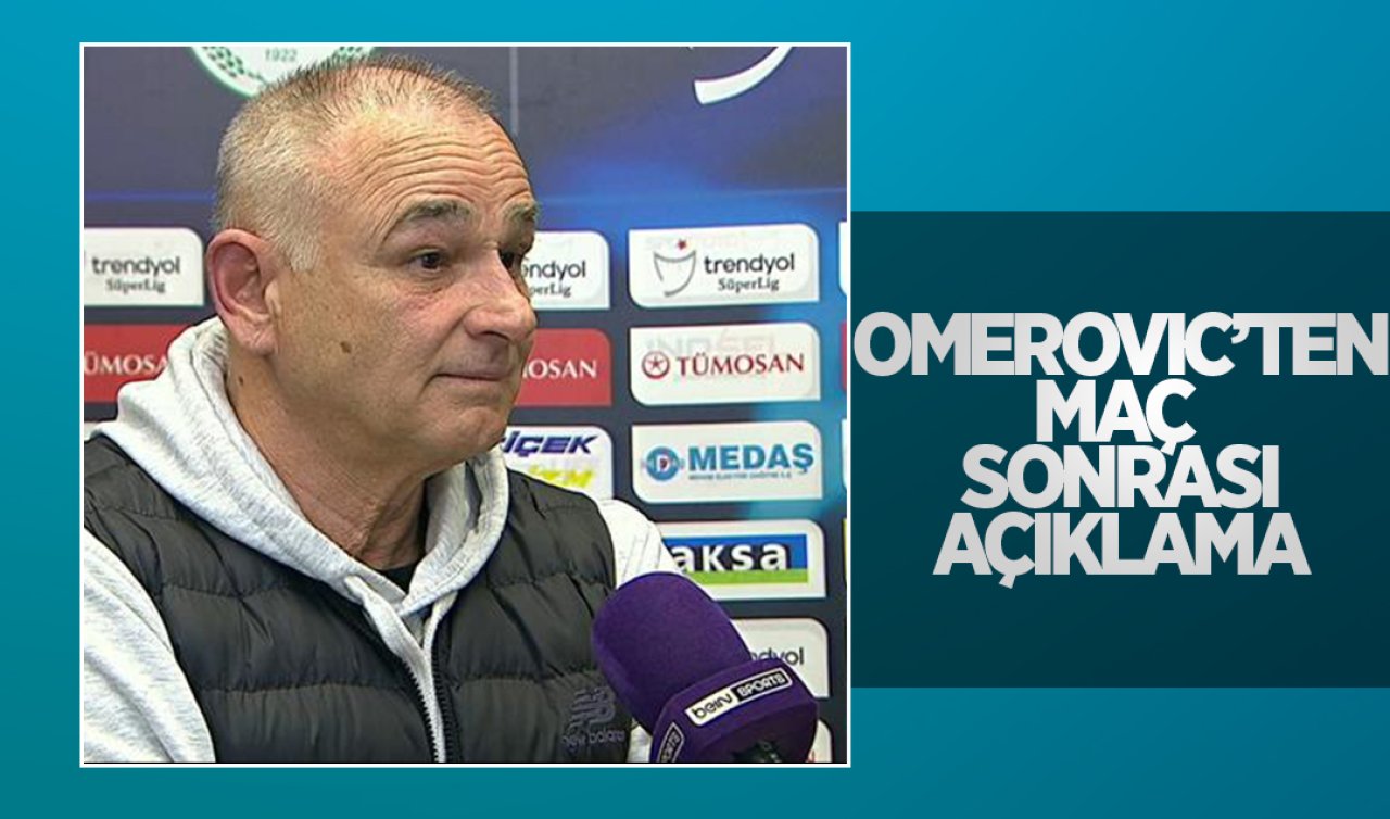 Konyaspor Teknik Direktörü Omerovic, Hatayspor maçı sonrası konuştu