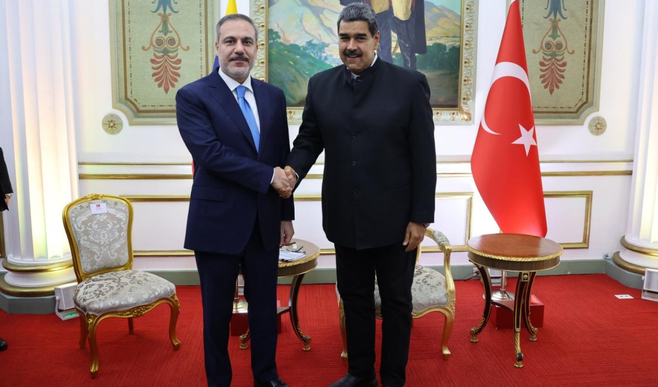 Venezuela Devlet Başkanı Maduro Dışişleri Bakanı Fidan’ı kabul etti