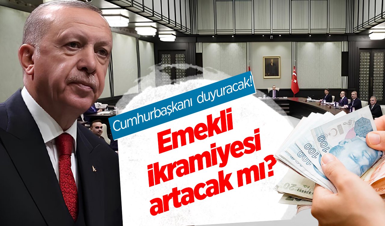 Cumhurbaşkanı Erdoğan duyuracak! Emekli ikramiyesi artacak mı? 