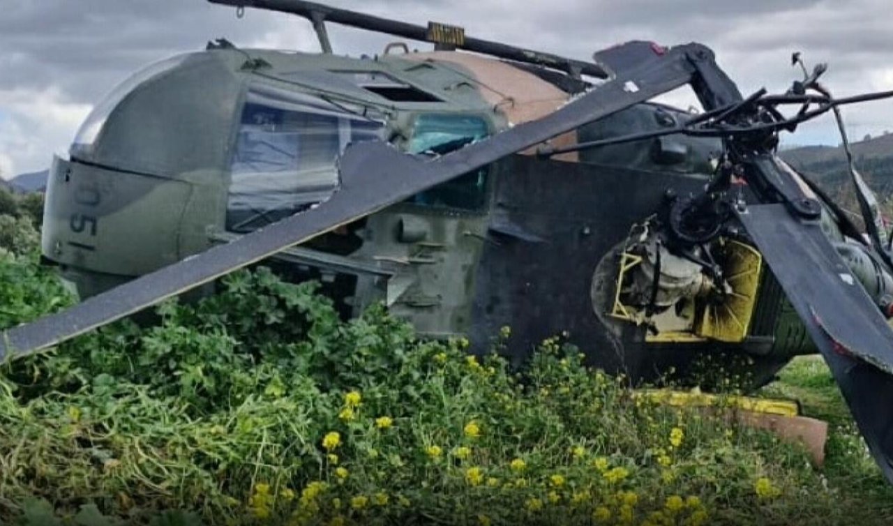 Askeri helikopter zorunlu iniş yaptı: 1 personel yaralı