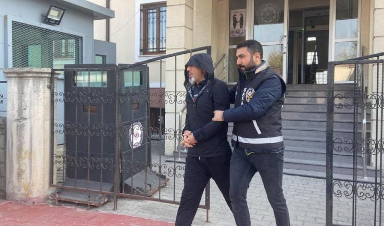 İki katlı binanın çatısına çıktı adeta ateş saçtı!